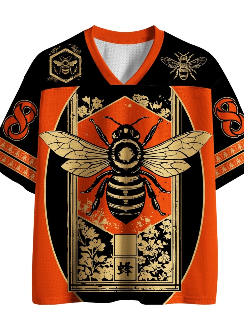 Tokyo-Tiger Japanese Bee Art Mesh Jersey Size M